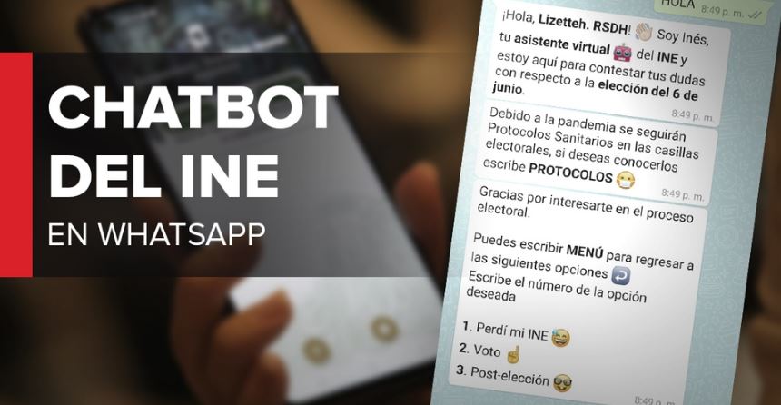 ¿Tienes dudas sobre las elecciones del 6 de junio? INE lanza asistente virtual