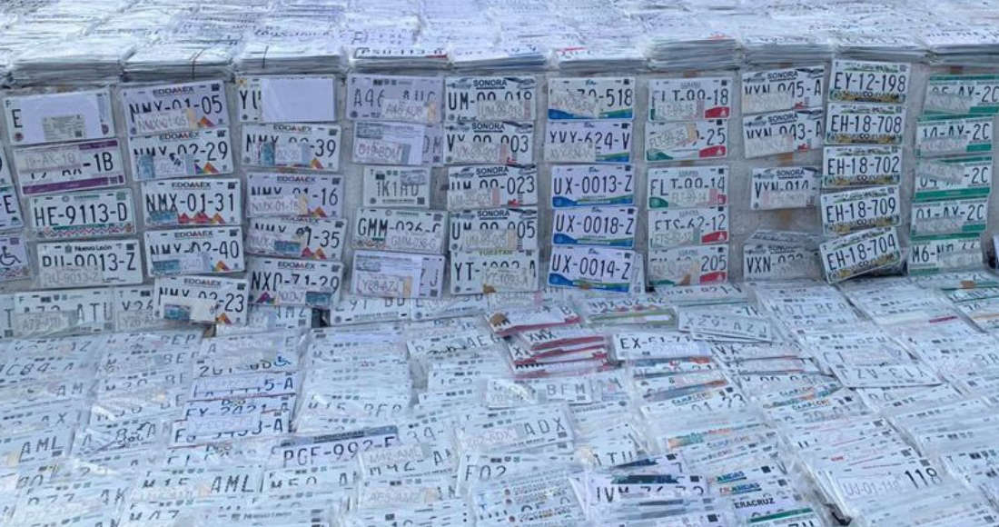 Por: Cortesía La SSC decomisó más de 5 mil placas falsas en 4 operativos en CdMx