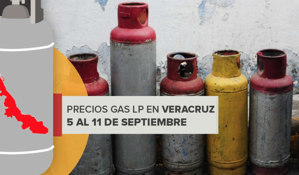 Por: Cortesía Ahora este será el costo del gas LP en Veracruz del 5 al 11 de septiembre