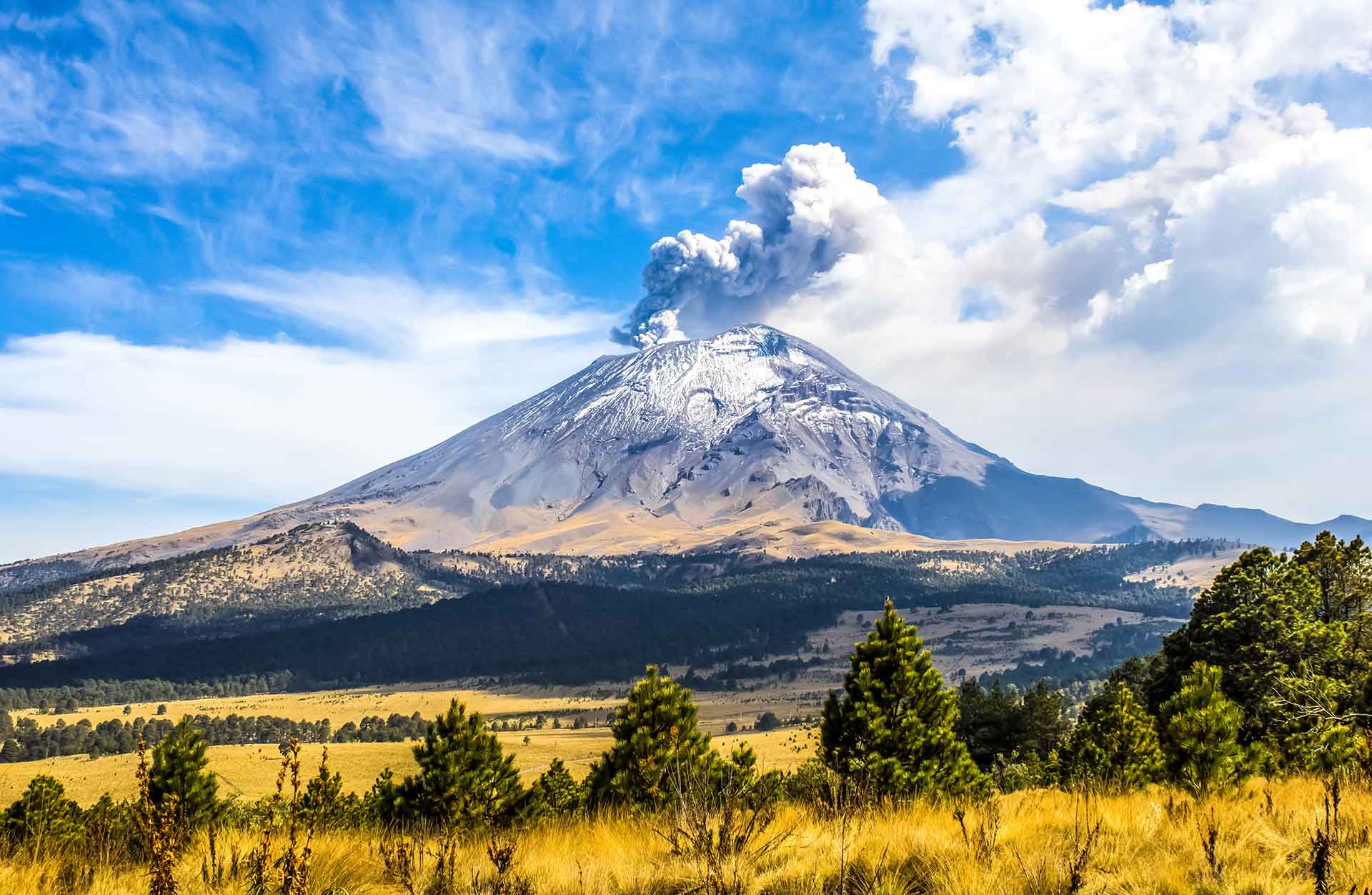 Por: Cortesía El volcán Popocatépetl registró 392 minutos de tremor y 97 exhalaciones