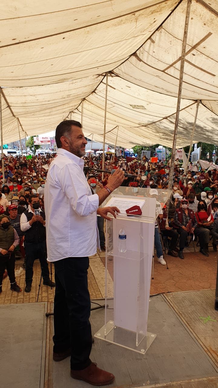 Por: Cortesía Cierra su campaña electoral Rafael Álvarez en el municipio de Apizaco en Tlaxcala.