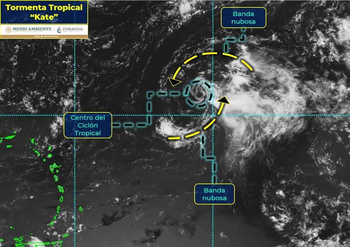 Por: Cortesía Se forma en el Océano Atlántico la tormenta tropical ''Kate''