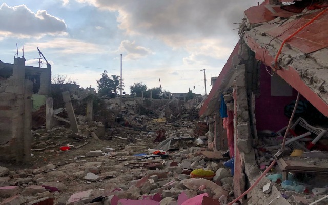 Por: Cortesía Explosión en Xochimehuacan dejó 45 casas colapsadas y 14 personas hospitalizadas