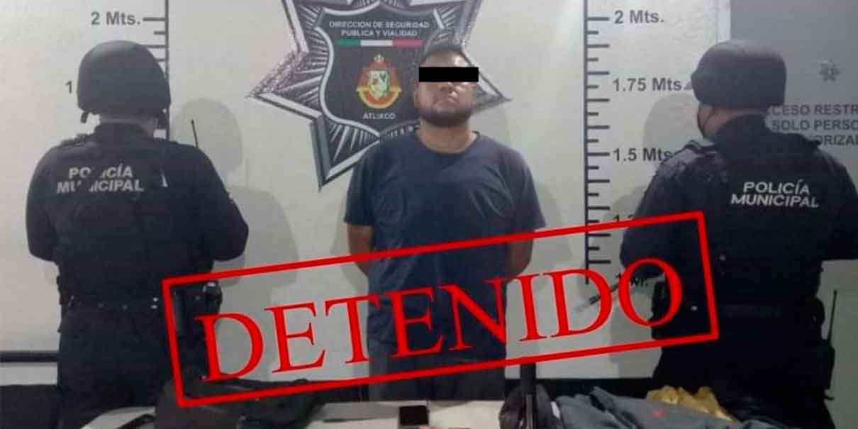 Detienen a Jorge N. en Atlixco por robo a comercio con violencia: SSC
