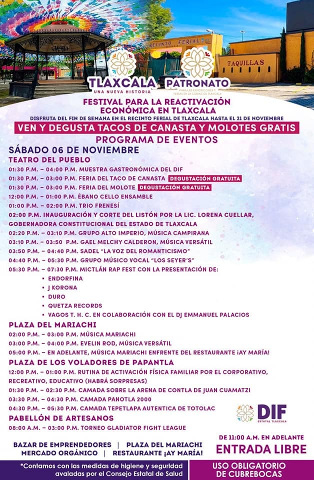 Por: Cortesía ¡Mañana tacos gratis! en la plaza del mariachi del centro expositor en Tlaxcala