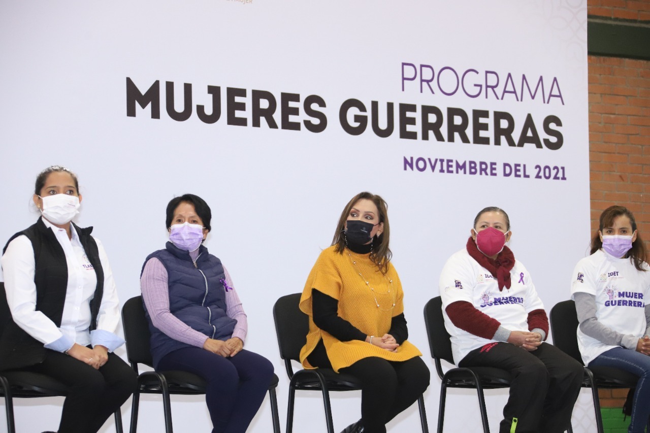 Por: Cortesía Encabezó Lorena Cuéllar programa “Mujeres Guerreras” en Huamantla