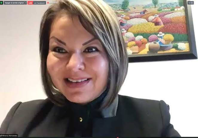 Por: Cortesía Minerva Hernández pide licencia al Senado