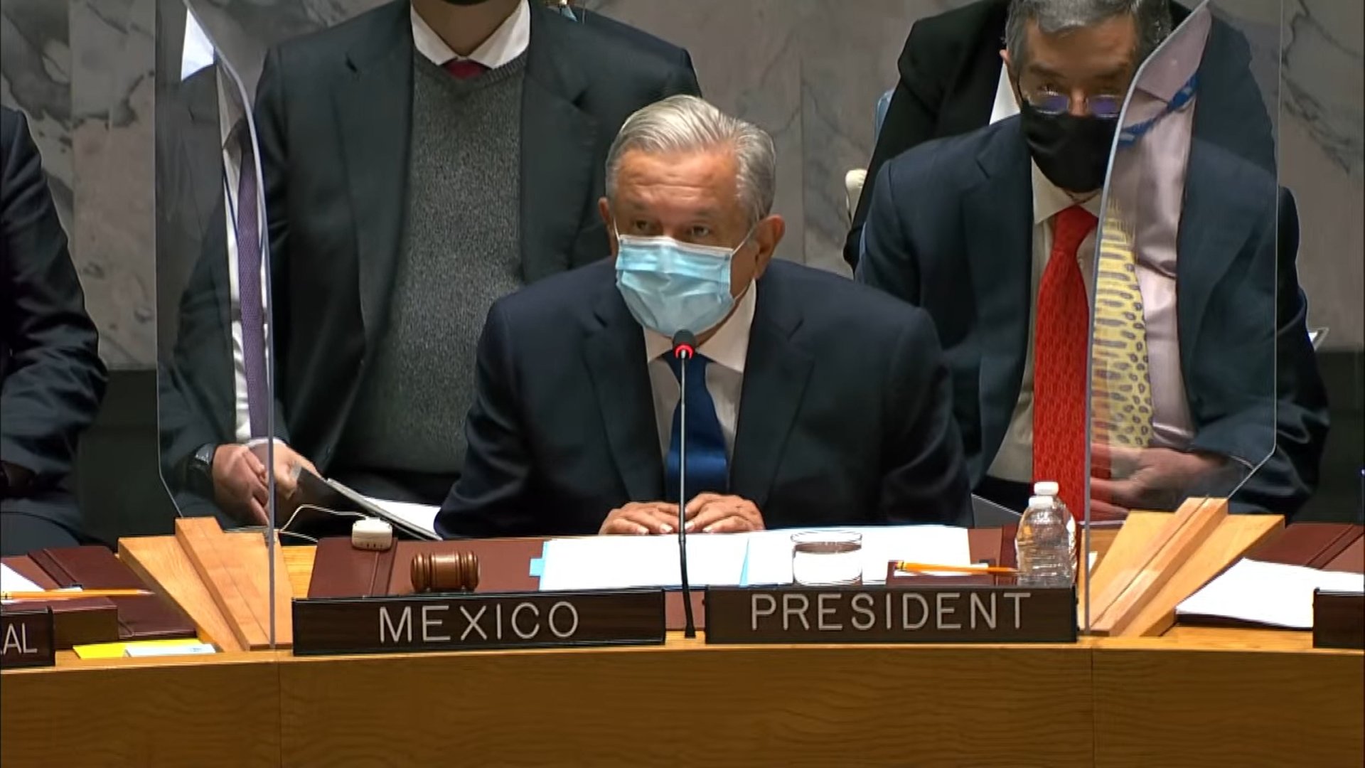 Por: Cortesía AMLO llega a sede de la ONU, dará discurso y tendrá reunión con  António Guterres