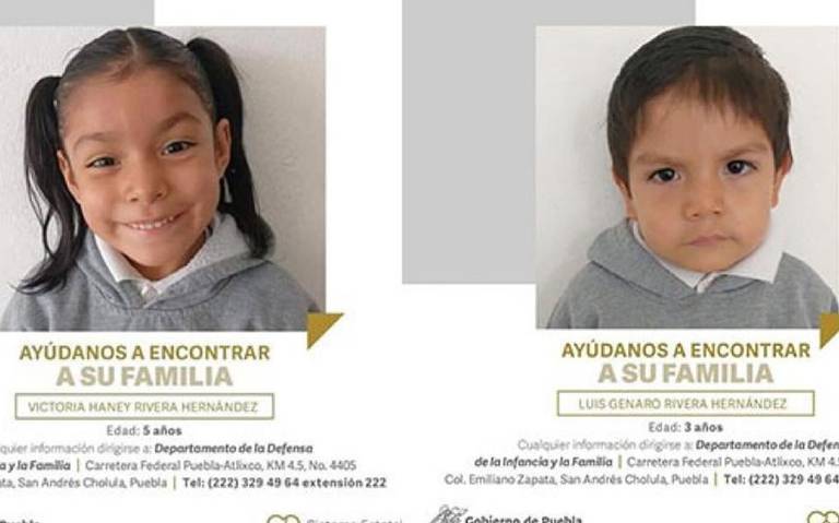 Por: Cortesía Ningún familiar ha reclamado a hermanitos abandonados en Puebla; están próximos a ser dados en adopción.