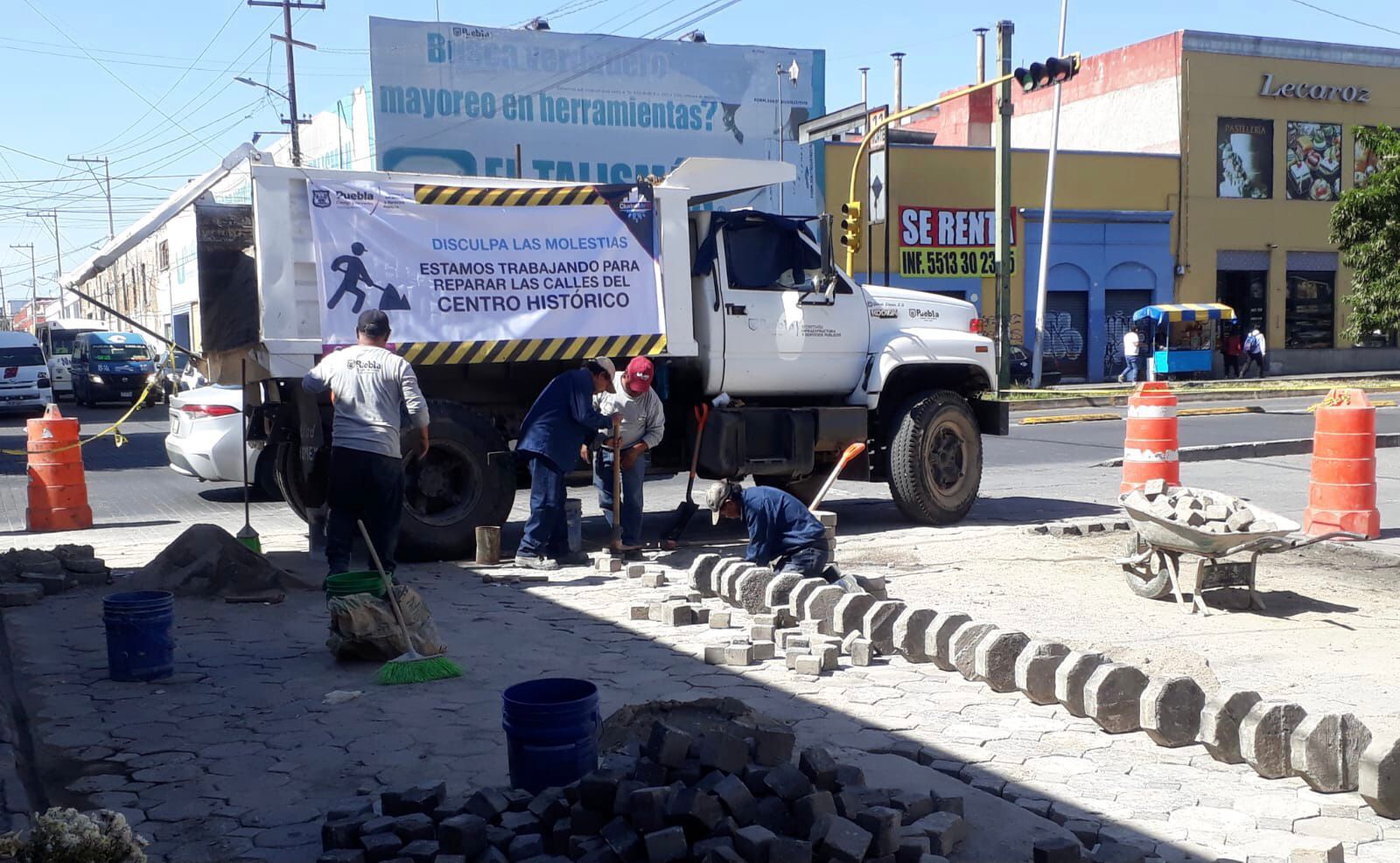 Por: Cortesía Reinician trabajos de relaminación en calles del Centro Histórico