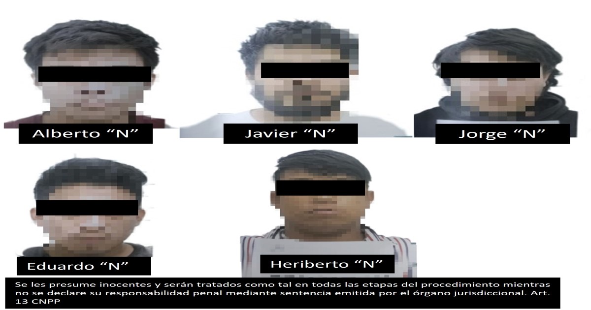 Obtiene FGR prisión preventiva contra cinco personas