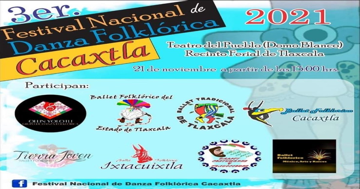 Por: Cortesía El Festival Nacional de Danza Folklórica Cacaxtla si se presentara este año