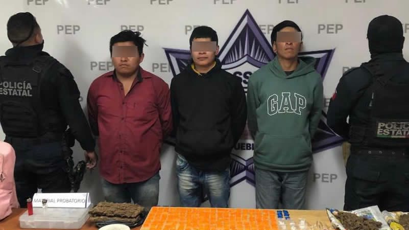 Por: Cortesía Detienen a jóvenes narcomenudistas en La Resurrección; tienen 18, 19 y 21 años