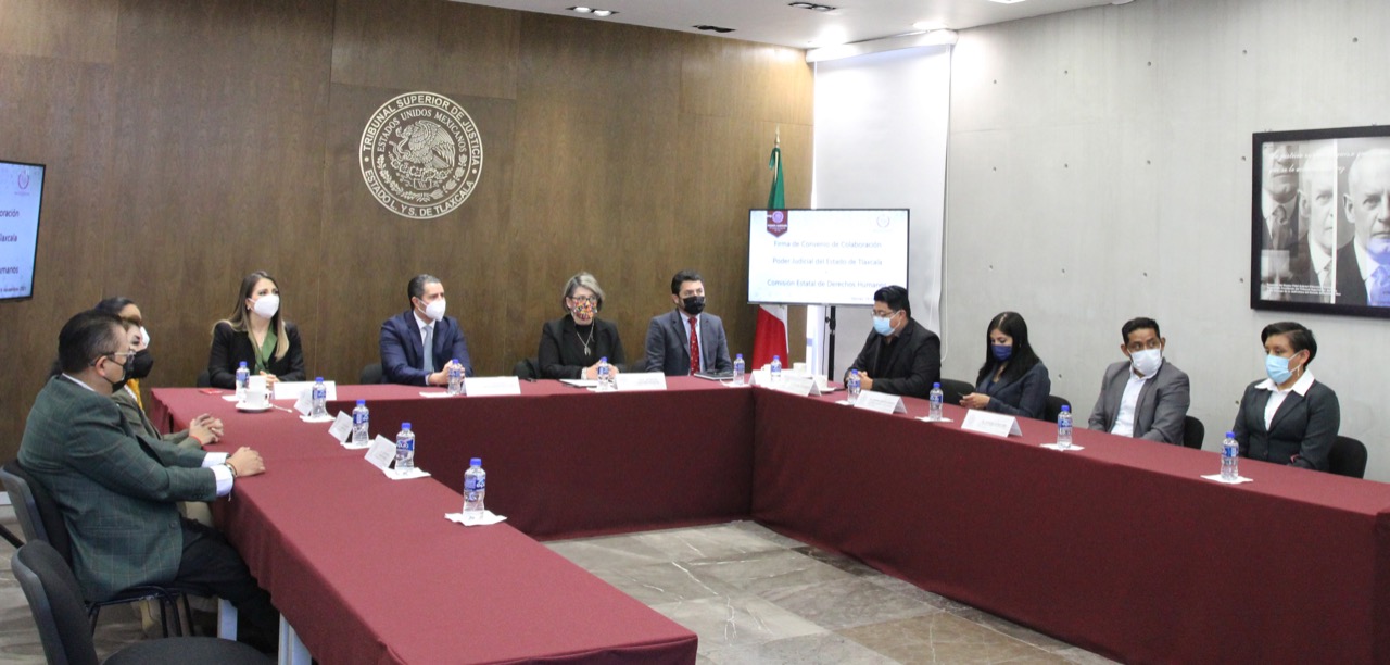 Por: Cortesía Suman esfuerzos el TSJE y la CEDH para acercar sus servicios a la población