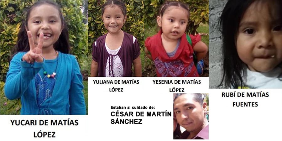Por: Cortesía Desaparecen 4 niñas de 12, 10, 8 y 3 años en Puebla; estaban al cuidado de César Martín Sánchez