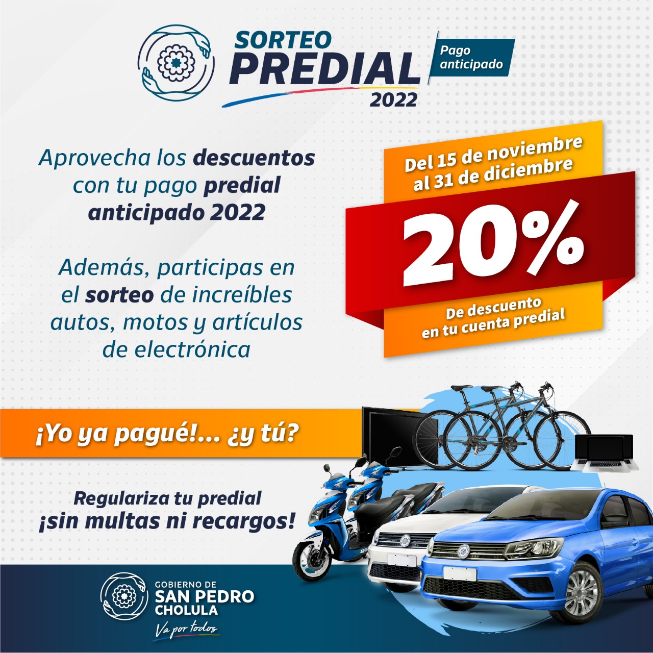 sorteo predial Sn Pedro Cholula