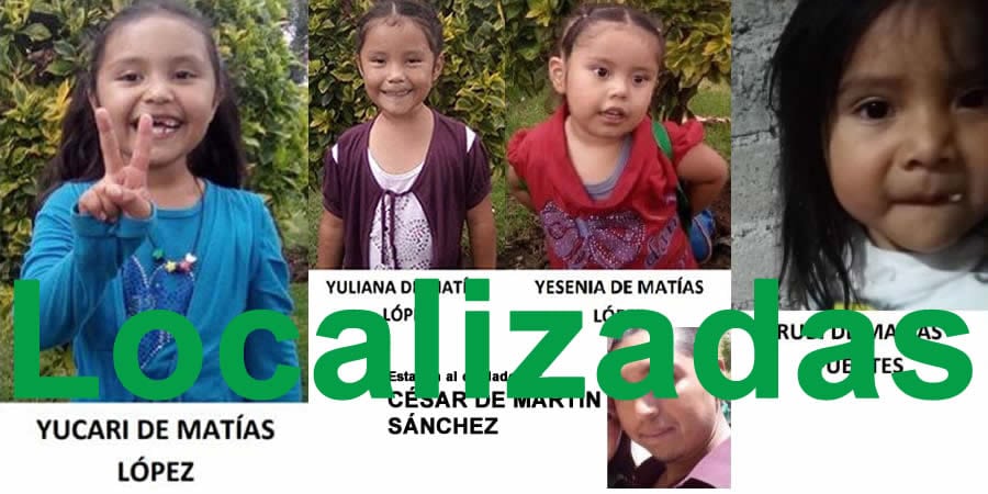 ¡Gracias por colaborar! Ubicaron de forma ilesa a las hermanitas desaparecidas
