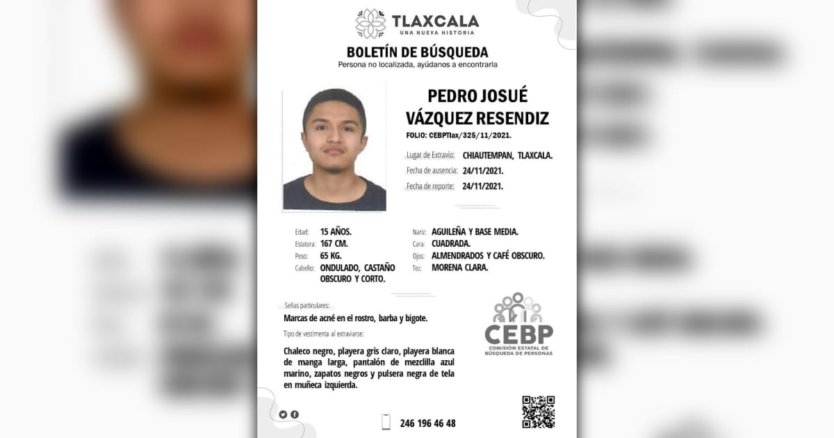 Por: Cortesía Sano y salvo fue localizado menor reportado como extraviado