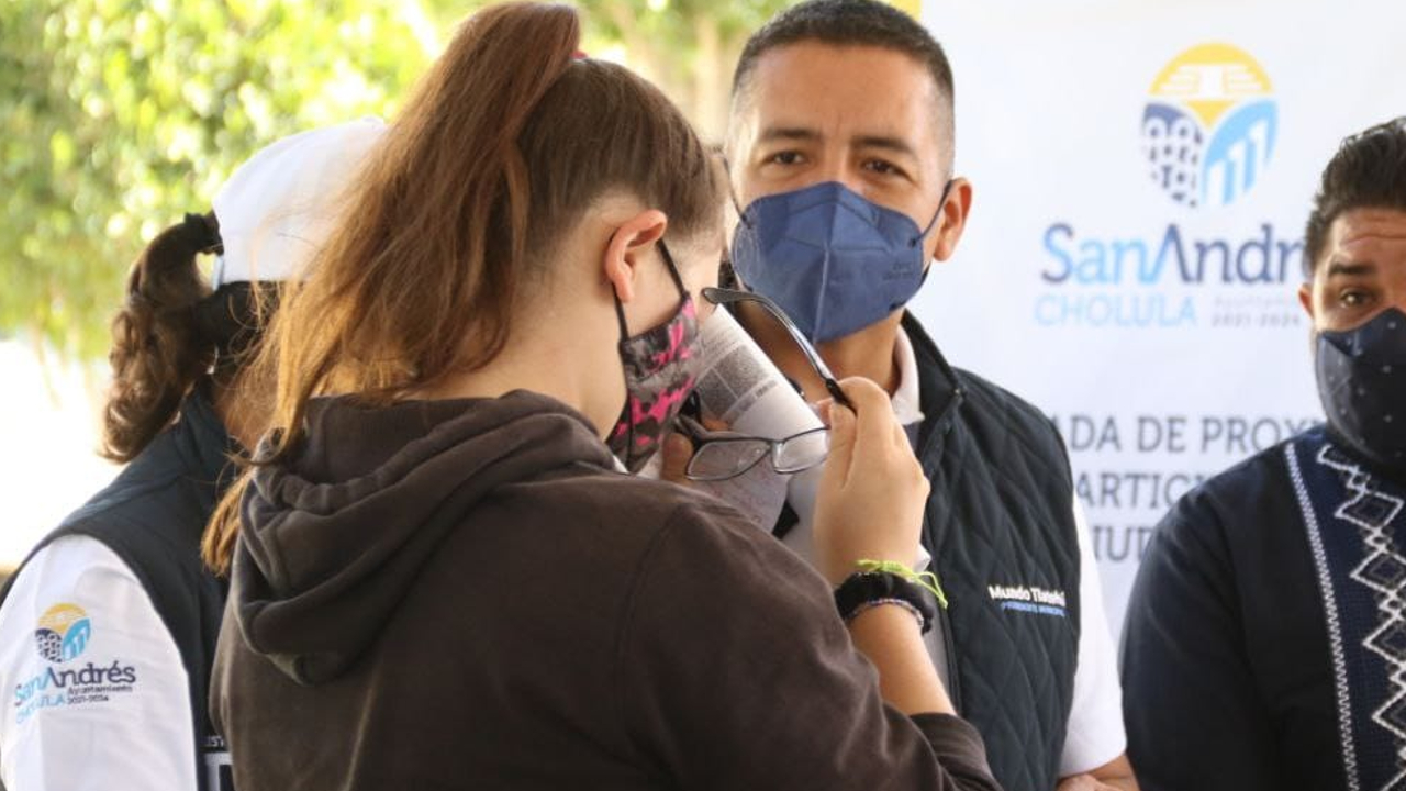 Por: Cortesía Ayuntamiento de San Andrés Cholula continua con la ejecución del Programa Social "Vista Saludable"