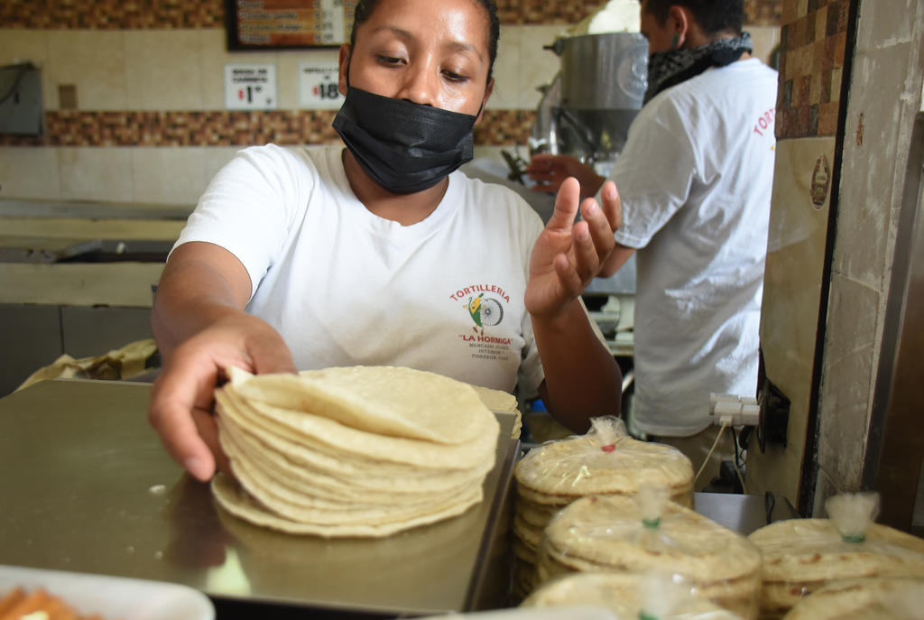 Por: Cortesía La tortilla ha alcanzado su precio máximo en los últimos cinco años