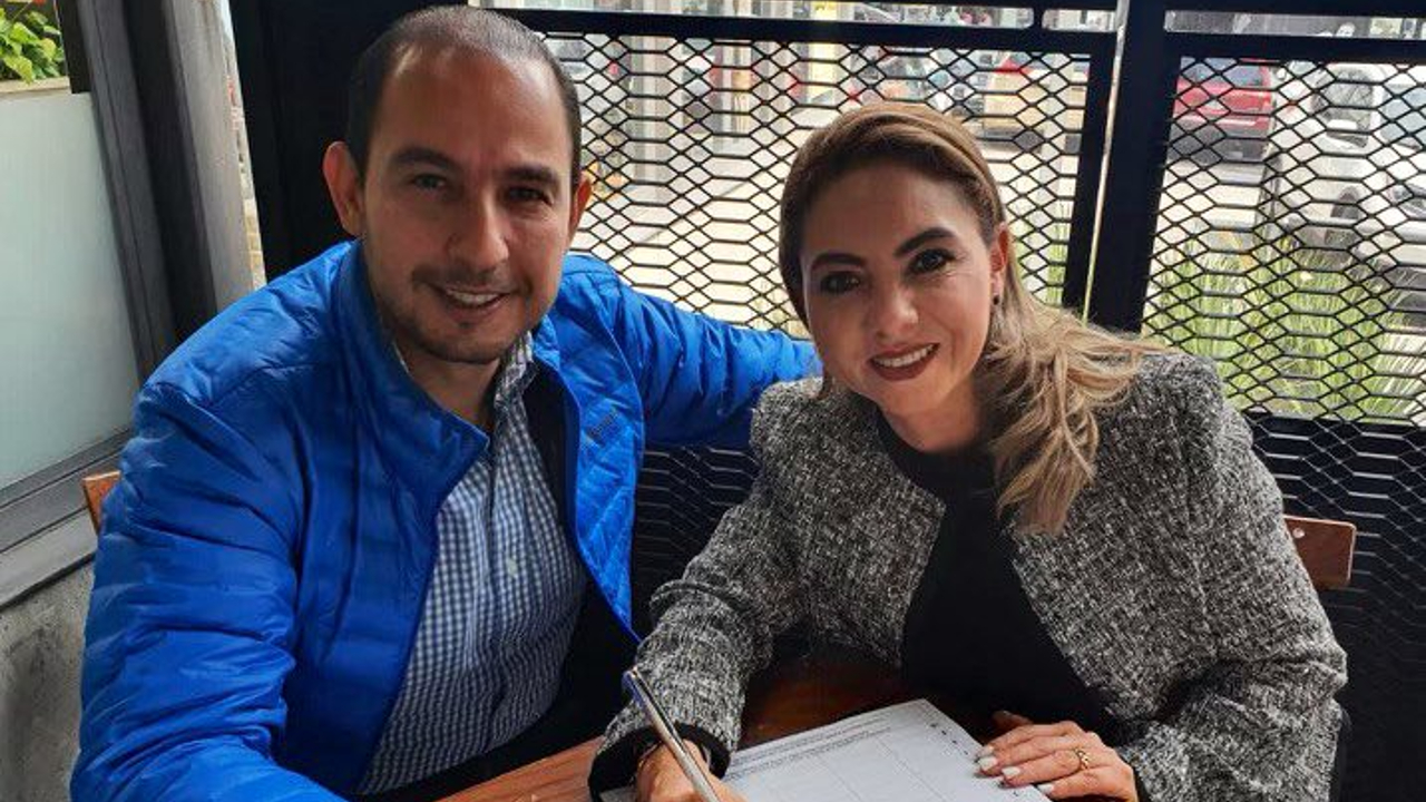 Por: Cortesía Paola Angón respalda la relección de Marko Cortés en la dirigencia del PAN