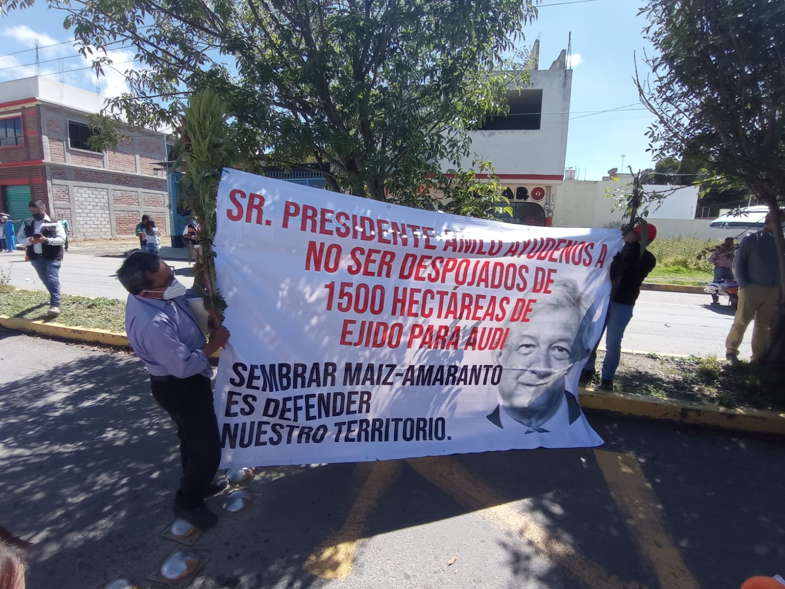 Por: Cortesía Pretende Audi apropiarse de hectáreas en Cuapiaxtla, productores solicitan ayuda al presidente