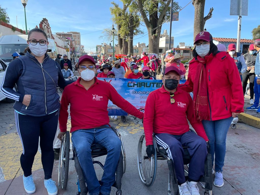 Por: Cortesía Colabora Ayuntamiento de Chiautempan con sectores vulnerables en la “Rodada por la Inclusión”