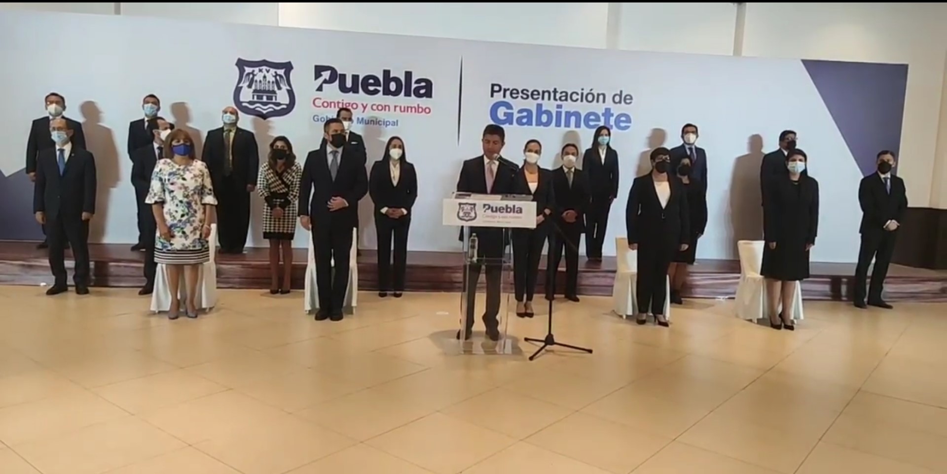 Por: Cortesía Eduardo Rivera presenta su gabinete de gobierno