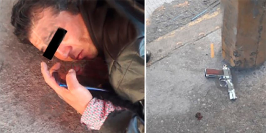 Por: Cortesía Policía frustra asalto, detienen a sujeto armado; sus cómplices lograron huir en municipio de Puebla