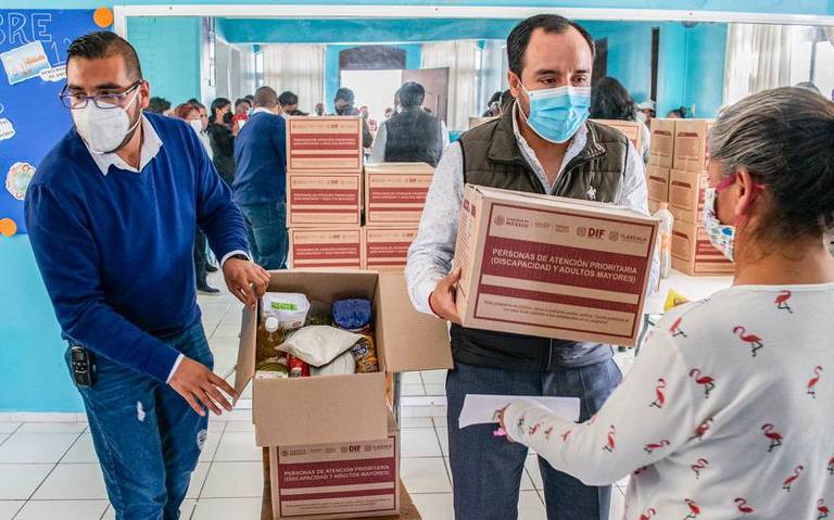 Por: Cortesía En Apizaco se realiza entrega de despensas en comunidades