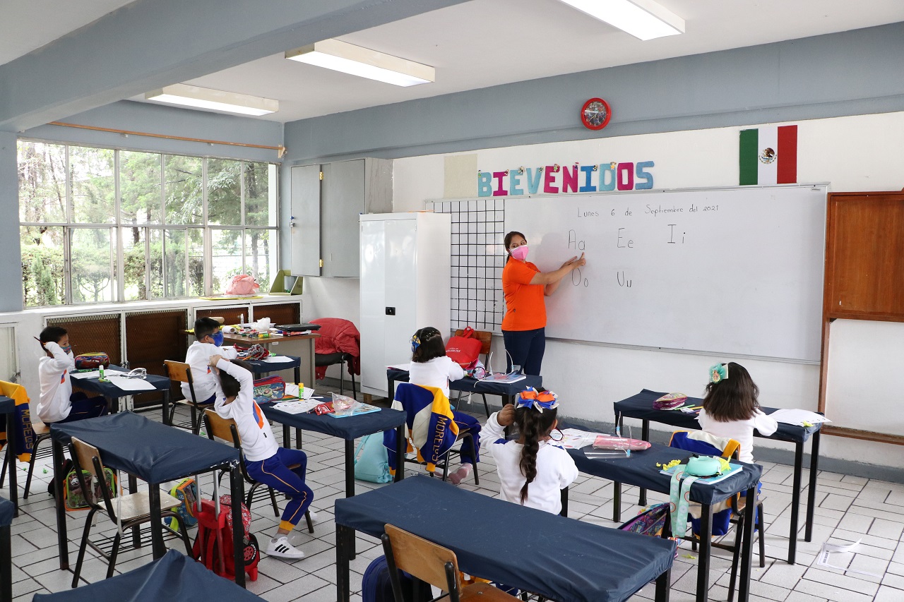 Por: Cortesía El 75% de alumnos poblanos asiste a las aulas de manera escalonada: SEP