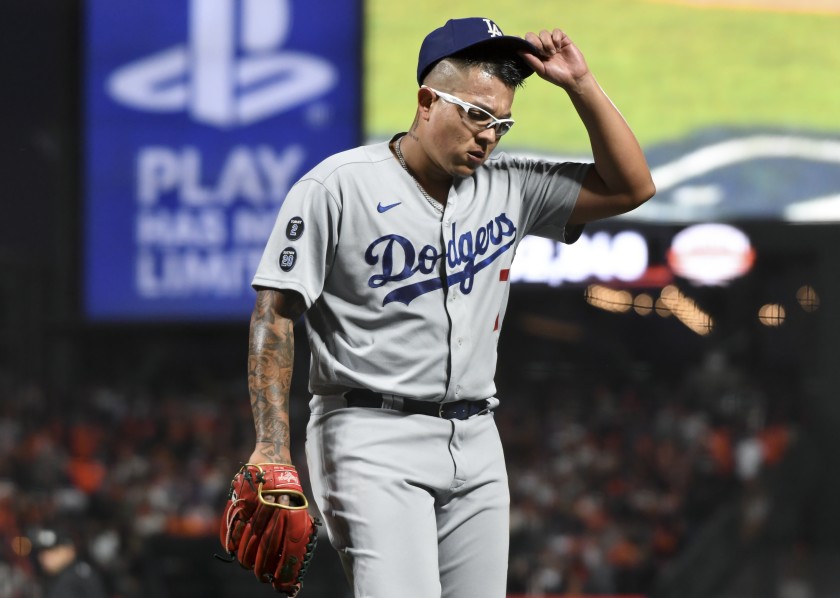 Por: Cortesía Dodgers quita a Julio Urías como abridor ante Gigantes y causa polémica en redes