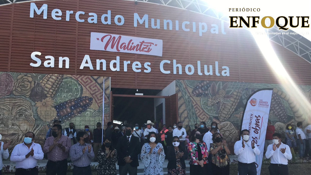 Por: Enfoque En el último día de administración el Ayuntamiento de San Andrés Cholula hizo entrega del Mercado Municipal