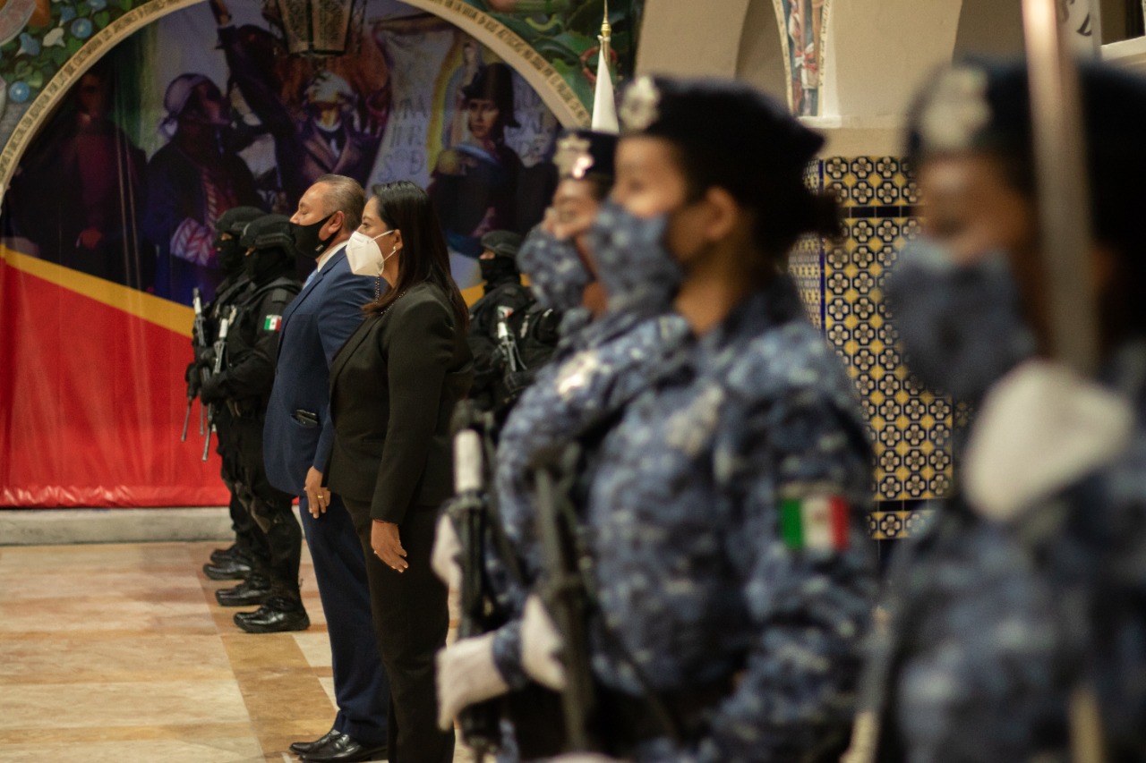Por: Cortesía Ariadna Ayala asume mando de la fuerza de seguridad pública de Atlixco
