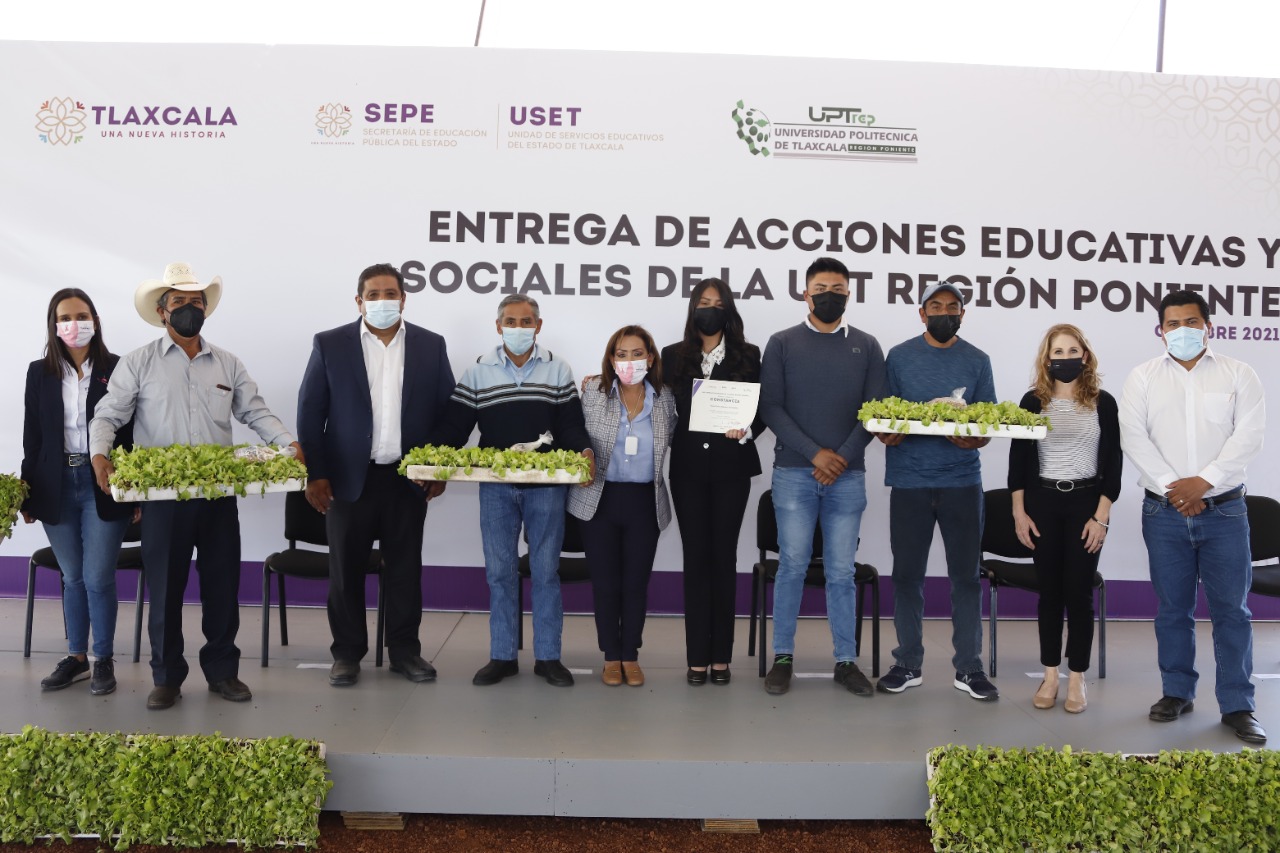 Por: Cortesía Lorena Cuéllar Cisneros entregó acciones educativas y sociales en la UPT región poniente