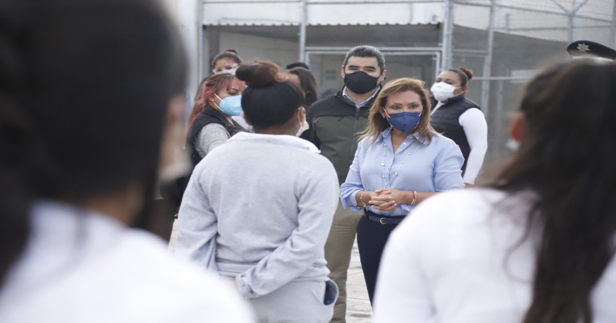Por: Cortesía Visita gobernadora Lorena Cuéllar anexo femenil del centro regional de reinserción social de Apizaco