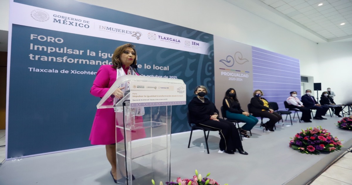 Por: Cortesía Lorena Cuéllar inauguró el foro “impulsar la igualdad transformando desde lo local”, organizado por el INMUJERES