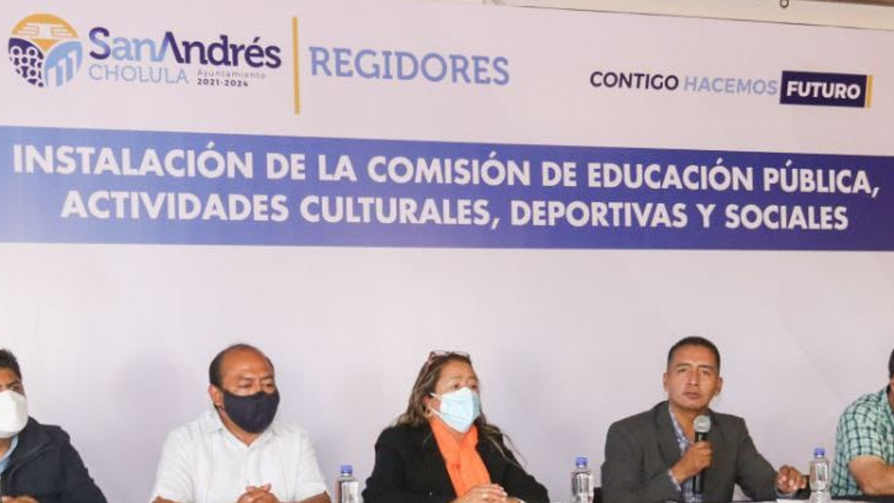 Por: Cortesía El Ayuntamiento de San Andrés Cholula presentó la Comisión de Educación Pública, Actividades Culturales, Deportivas y Sociales