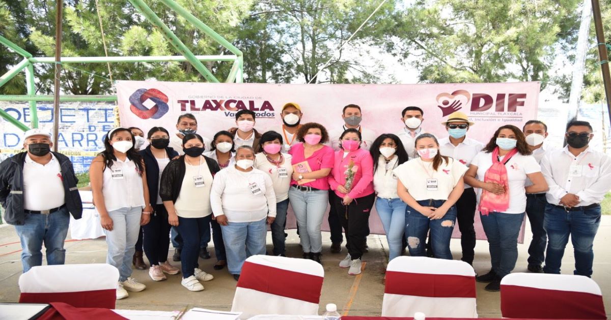 Por: Cortesía Intensifica DIF de Tlaxcala Capital promoción de actividades conmemorativas del “mes rosa”