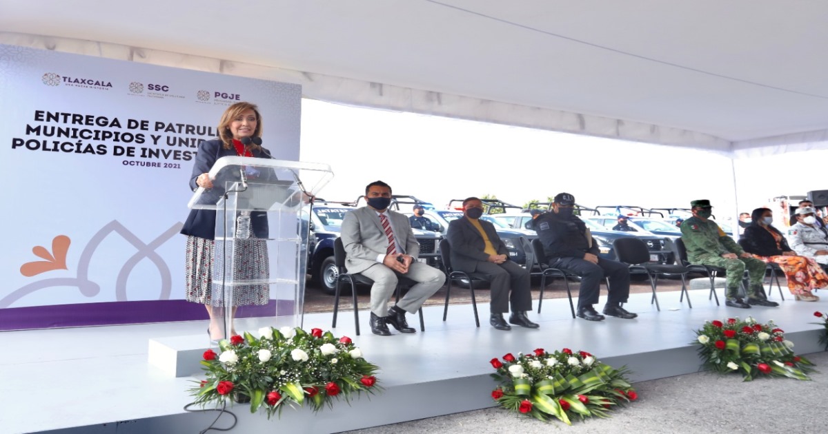 Por: Cortesía Lorena Cuéllar refuerza la seguridad para el Estado; entregó más de 100 patrullas y unidades a la SSC, municipios y PGJE