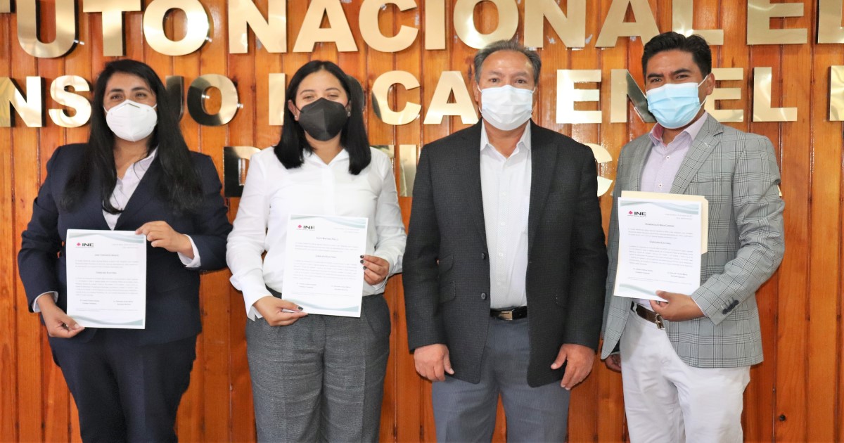 Por: Cortesía Entrega INE Tlaxcala nombramientos a consejeras y consejero del ITE
