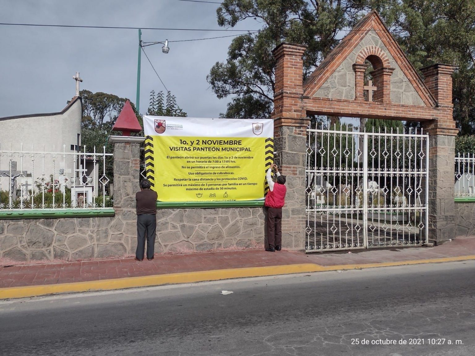 Por: Cortesía El panteón municipal de Chiautempan “El Carmen” este 1 y 2 de noviembre mantendrá sus puertas abiertas a sus visitantes