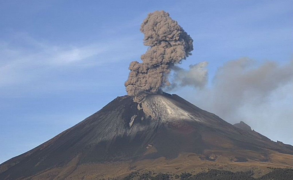 Por: Cortesía Actividad volcánica: Popocatépetl emite 77 exhalaciones y 44 minutos de tremor