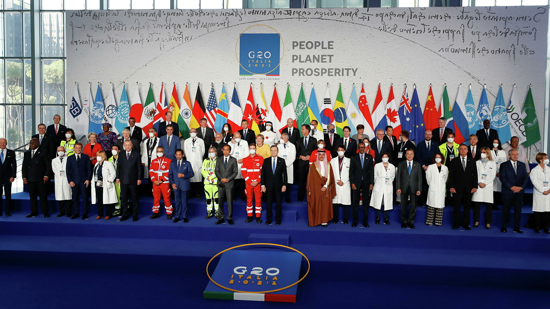 Por: Cortesía En cumbre del G20, líderes se comprometen a vacunar al 70% de la población mundial.