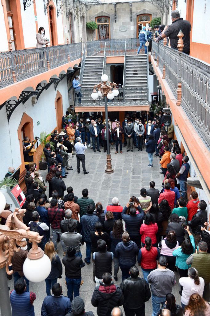 Por: Cortesía Jorge Corichi suma esfuerzos con trabajadores del Ayuntamiento de Tlaxcala