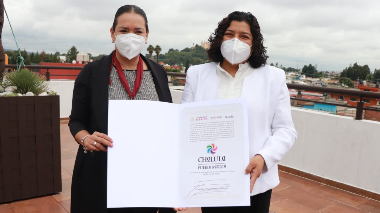 Por: Cortesía San Adres Cholula recibe su Cédula de Permanencia como Pueblo Mágico