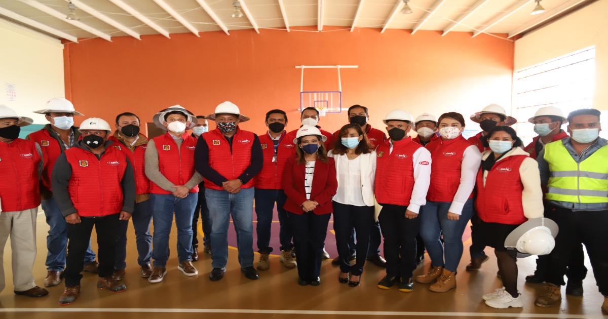 Por: Cortesía Supervisa Lorena Cuéllar rehabilitación del Bachillerato Tecnológico de Educación y Promoción Deportiva