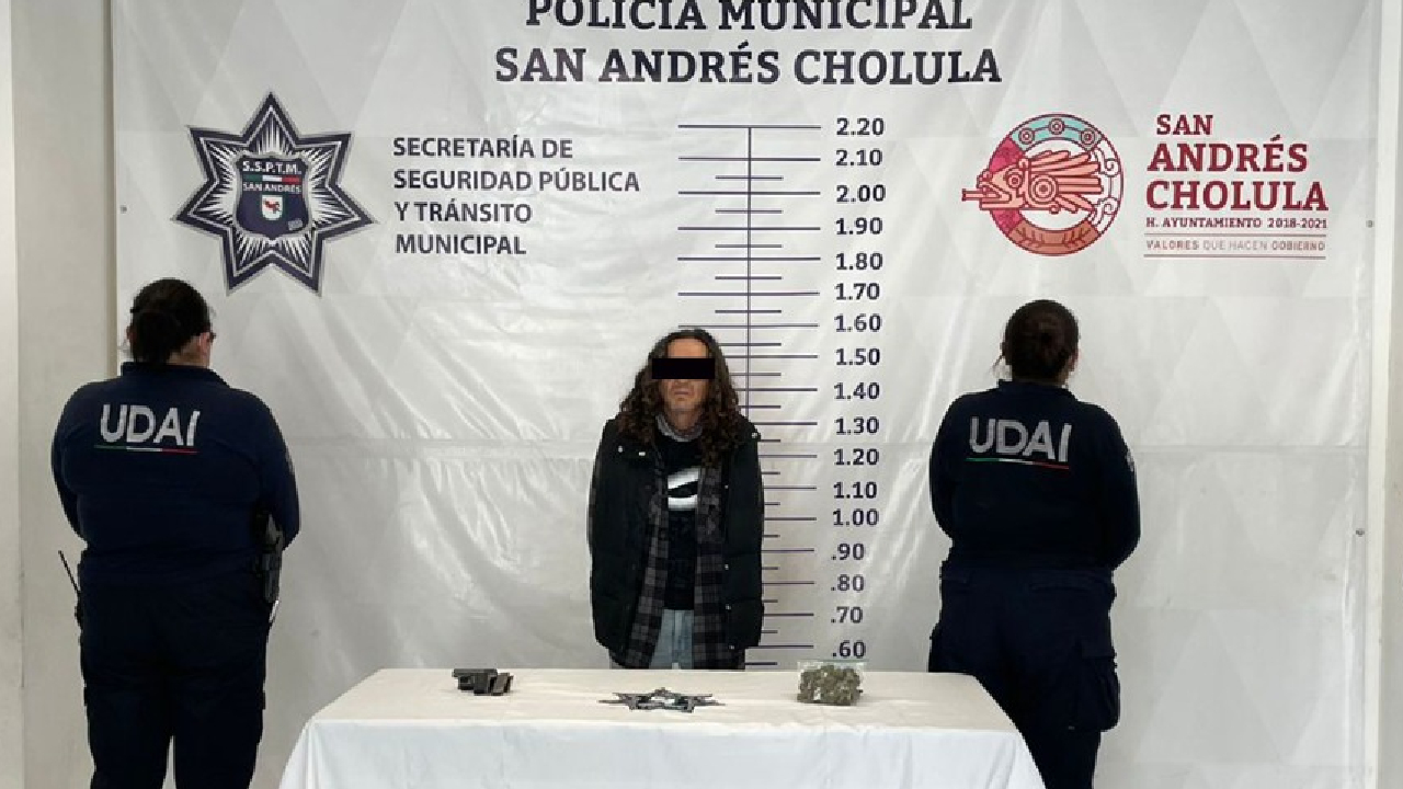 Por: Cortesía En San Andrés Cholula es detenida una persona por presuntos delitos contra la salud