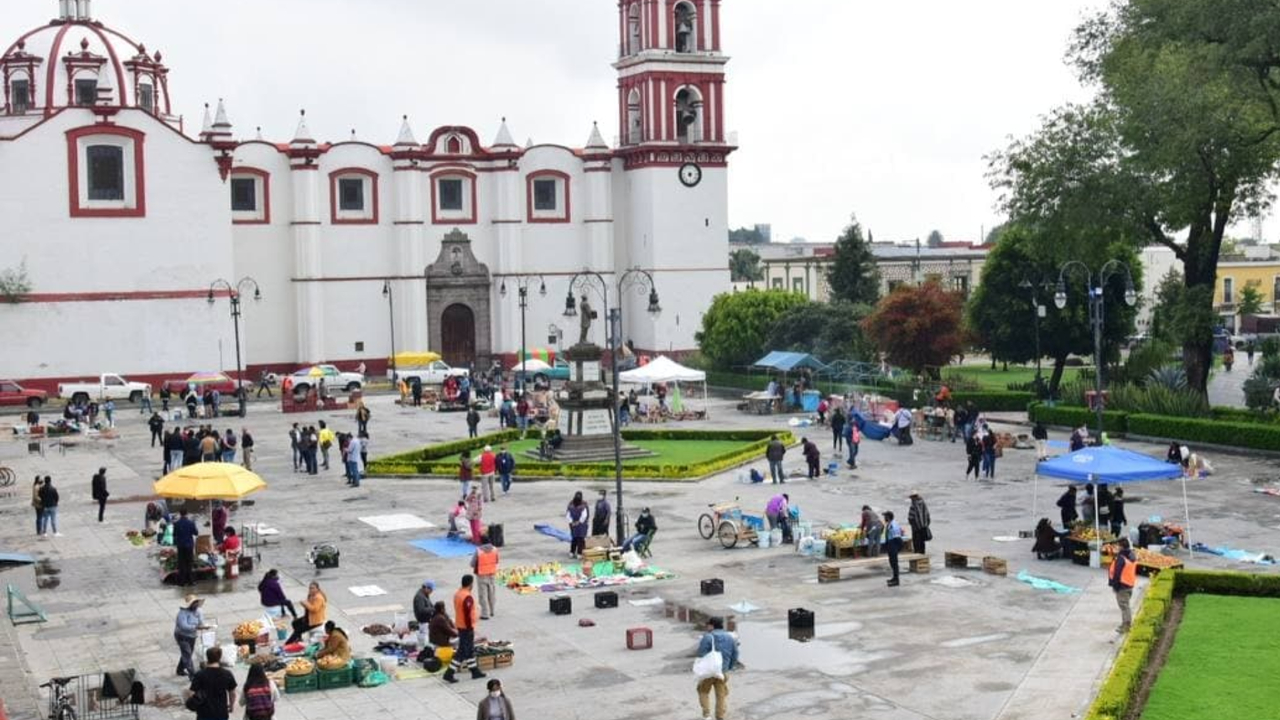 Por: Cortesía Los Artesanos Cholutecas ya se instalaron para efectuar una nueva edición del “Trueque Milenario”