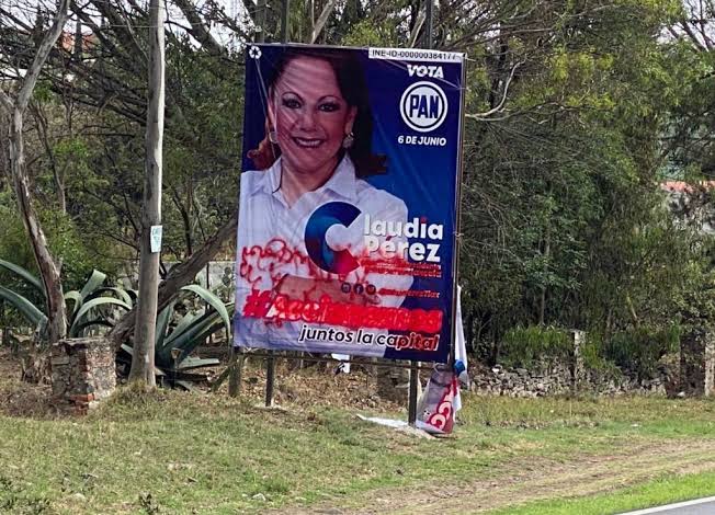 Por: Cortesía Sigue propaganda política en calles de Tlaxcala